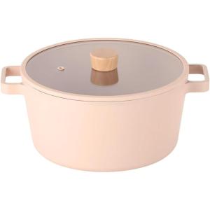image:imageFIKA Kitchen Nonstick 49QT Deep Stock Pot with Glass Lid Healthy Cooking Non Stick Casserole Induction Compatible Cookware Stew Soup Noodle Pasta Made in Korea 87  22cm57 Quarts
