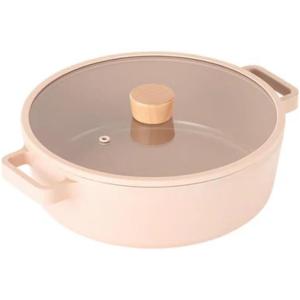 image:imageFIKA Kitchen Nonstick 49QT Deep Stock Pot with Glass Lid Healthy Cooking Non Stick Casserole Induction Compatible Cookware Stew Soup Noodle Pasta Made in Korea 87  22cm16 Quarts
