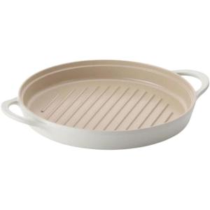 image:imageFIKA Kitchen Nonstick BBQ Grill Pan with Handle Healthy Cooking Ceramic Coating Griddle Pan Induction Compatible Barbeque Skillet Dishwasher amp Oven Safe Made in Korea 11 X 9810 Round