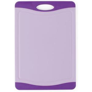 image:imageNeoflam 2 Piece Plastic Cutting Board Set Microban Protection Stain amp Odor Free Extra Large BPA Free Juice Groove Non Slip Dishwasher Safe Easy Grip Handle White GreenPurple