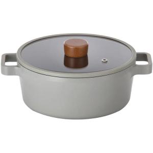 image:imageNeoflam FIKA 27QT 22cm Mid Night IH Stock Pot with Glass Lid Full Induction HeatingMid Night
