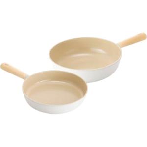 image:imageNeoflam FIKA Cookware Set  9 Frypan 10 Wok NonStick Ceramic Coated Pans