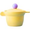 image:imageBetter Finger Kitchen Essential 6 Inch Rice Pot with 2 Lids Healthy Nonstick Ceramic Coating Cooking 16QT Stockpot Soup Pot Induction Compatible Cookware Made in Korea MintYellow