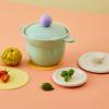 image:imageBetter Finger Kitchen Essential 6 Inch Rice Pot with 2 Lids Healthy Nonstick Ceramic Coating Cooking 16QT Stockpot Soup Pot Induction Compatible Cookware Made in Korea MintMint