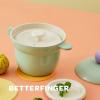 image:imageBetter Finger Kitchen Essential 6 Inch Rice Pot with 2 Lids Healthy Nonstick Ceramic Coating Cooking 16QT Stockpot Soup Pot Induction Compatible Cookware Made in Korea MintMint