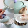 image:imageBetter Finger Kitchen Essential 6 Inch Rice Pot with 2 Lids Healthy Nonstick Ceramic Coating Cooking 16QT Stockpot Soup Pot Induction Compatible Cookware Made in Korea MintMint