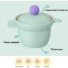 image:imageBetter Finger Kitchen Essential 6 Inch Rice Pot with 2 Lids Healthy Nonstick Ceramic Coating Cooking 16QT Stockpot Soup Pot Induction Compatible Cookware Made in Korea MintMint