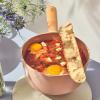 image:imageFIKA Kitchen Cooking Essential 17QT Sauce Pan with Lid Nonstick Ceramic Coating Saucepot with Wood Handle Induction Compatible Cookware Soup Stew Noodle Boiling Pot Made in Korea 7  18cm