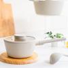image:imageNEOFLAM Vulcan Ivory 2Qt Saucepot with Glass Lid 7 Cast Aluminum Lightweight Ceramic Nonstick Coating PFAS PFOA Free Dishwasher Safe Induction Ready Made in Korea