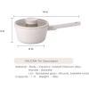 image:imageNEOFLAM Vulcan Ivory 2Qt Saucepot with Glass Lid 7 Cast Aluminum Lightweight Ceramic Nonstick Coating PFAS PFOA Free Dishwasher Safe Induction Ready Made in Korea