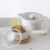 image:imageNEOFLAM Vulcan Ivory 2Qt Saucepot with Glass Lid 7 Cast Aluminum Lightweight Ceramic Nonstick Coating PFAS PFOA Free Dishwasher Safe Induction Ready Made in Korea