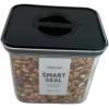 image:imageNeoflam Airtight Smart Seal Food Storage Container Set of 3  Crystal Clear Body matte Black Lid  Modular Stackable Nestable Design  Easy to Clean BPA Free Rectangle 175L175L