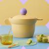 image:imageBetter Finger Kitchen Essential 6 Inch Rice Pot with 2 Lids Healthy Nonstick Ceramic Coating Cooking 16QT Stockpot Soup Pot Induction Compatible Cookware Made in Korea MintYellow