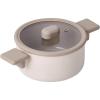 image:imageChou Chou Kitchen Nonstick 26QT Stock Pot with Silicone Rim Lid Healthy Cooking Ceramic Coating Casserole with Handle Induction Compatible Cookware Stew Soup Noodle Made in Korea 8  20cm
