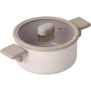 image:imageChou Chou Kitchen Nonstick 26QT Stock Pot with Silicone Rim Lid Healthy Cooking Ceramic Coating Casserole with Handle Induction Compatible Cookware Stew Soup Noodle Made in Korea 8  20cm