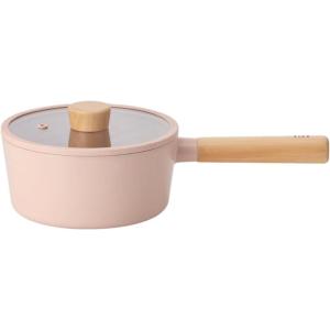 image:imageFIKA Kitchen Cooking Essential 17QT Sauce Pan with Lid Nonstick Ceramic Coating Saucepot with Wood Handle Induction Compatible Cookware Soup Stew Noodle Boiling Pot Made in Korea 7  18cm