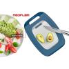 image:imageNeoflam BiJu 2Piece BPAFree Cutting Board Set  Large 11x155 amp Small 7x10  Reversible NonSlip Dishwasher Safe BlueBlue