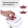 image:imageNeoflam Airtight Smart Seal Food Storage Container Set of 3  Crystal Clear Body  Modular Stackable Nestable Design 27L Square14L