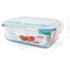 image:imageNeoflam CLOC Glass Food Storage Container w Airtight Lid Clear 51 ozRectangular