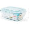 image:imageNeoflam CLOC Glass Food Storage Container w Airtight Lid Clear 51 ozRectangular