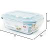 image:imageNeoflam CLOC Glass Food Storage Container w Airtight Lid Clear 51 ozRectangular