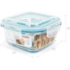 image:imageNeoflam CLOC Glass Food Storage Container w Airtight Lid Clear 51 ozSquare