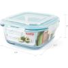 image:imageNeoflam CLOC Glass Food Storage Container w Airtight Lid Clear 51 ozSquare