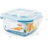 image:imageNeoflam CLOC Glass Food Storage Container w Airtight Lid Clear 51 ozSquare