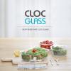 image:imageNeoflam Cloc Glass 27oz Square Food Storage Emerald17 ounces