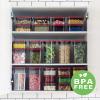 image:imageNeoflam Kitchen Pantry 3 Set Airtight Smart Seal Dry Food Storage with Lid Modular Stackable Square Clear Canister for Cereal Sugar Flour Snack Coffee Pasta Container 06L 21 L 27L