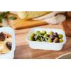 image:imageNeoflam Opal Glass 21oz Rectangular Food Storage  Transparent Lid