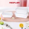 image:imageNeoflam Opal Glass 21oz Rectangular Food Storage  Transparent Lid