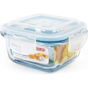 image:imageNeoflam CLOC Glass Food Storage Container w Airtight Lid Clear 51 ozSquare
