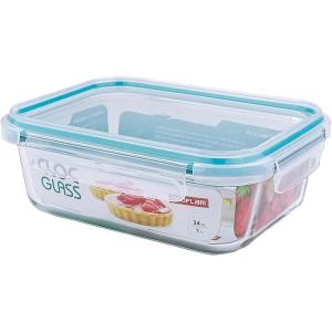 image:imageNeoflam Cloc Glass 27oz Square Food Storage Emerald34 ounces