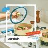 image:imageDanish Forged 95 Frying Pan with Glass Lid Kitchen Nonstick Ceramic Coating Tamagoyaki Skillet with Handle Induction Compatible Cookware Made in Korea 95  24cm