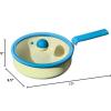 image:imageDanish Forged 95 Frying Pan with Glass Lid Kitchen Nonstick Ceramic Coating Tamagoyaki Skillet with Handle Induction Compatible Cookware Made in Korea 95  24cm
