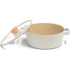 image:imageNEOFLAM FIKA 27QT Nonstick Stock Pot Casserole for Stovetops and Induction Glass Lid with Wood Knob Made in Korea 87  22cmPot 22cm 86inch
