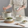 image:imageNEOFLAM FIKA 27QT Nonstick Stock Pot Casserole for Stovetops and Induction Glass Lid with Wood Knob Made in Korea 87  22cmPot 22cm 86inch