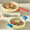 image:imageNeoflam Danish Forged 95 Stir Frying Pan with Handle Kitchen Nonstick Ceramic Coating Tamagoyaki Omelet Skillet Healthy Cooking Induction Compatible Cookware Made in Korea 24cm