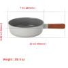 image:imageNeoflam FIKA Kitchen Nonstick 7Inch Mini Wok with Wood Handle Ceramic Non Stick Skillet Induction Compatible Stir Fry Pan Egg Omelet Pan Gray Color Made in Korea 18cm Petit WokPetit Wok