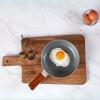 image:imageNeoflam FIKA Kitchen Nonstick 7Inch Mini Wok with Wood Handle Ceramic Non Stick Skillet Induction Compatible Stir Fry Pan Egg Omelet Pan Gray Color Made in Korea 18cm Petit WokPetit Wok