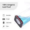 image:imageNeoflam Smart Seal 4pc Rectangular Extra Large Airtight Kitchen Pantry CanisterOrganizer Clear Plastic Storage Container Set Simple Twist Lid 100 Leak Proof Dishwasher Safe BPA Free WhiteBlackRed Lid