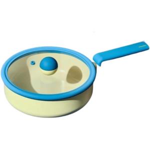 image:imageDanish Forged 95 Frying Pan with Glass Lid Kitchen Nonstick Ceramic Coating Tamagoyaki Skillet with Handle Induction Compatible Cookware Made in Korea 95  24cm
