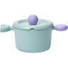 image:imageBetter Finger Kitchen Essential 7 Inch Stockpot with Lid Healthy Cooking Nonstick Ceramic Coating Casserole Soup Pot Induction Compatible Cookware Made in Korea 22qt