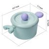 image:imageNeoflam Better Finger Cookware Set  Mint and Yellow Beginner 3Piece Ceramic Coating Kitchen Pot and WokCasserole Mint and Yellow 4Piece