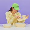 image:imageNeoflam Better Finger Cookware Set  Yellow 3Piece Ceramic Coating Kitchen Pot and PanYellow 3Piece