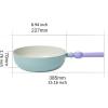 image:imageNeoflam Better Finger Kitchen Non Stick 9 Inch Stir Frying Wok Pan with Handle Healthy Cooking Nonstick Ceramic Coating Skillet Induction Compatible Cookware Made in Korea 22cm Wok Pan22cm Wok Pan