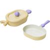 image:imageNeoflam Better Finger Cookware Set  Yellow 3Piece Ceramic Coating Kitchen Pot and PanSignature Yellow 3Piece