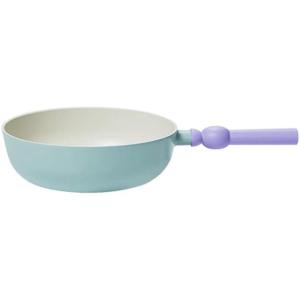 image:imageNeoflam Better Finger Kitchen Non Stick 9 Inch Stir Frying Wok Pan with Handle Healthy Cooking Nonstick Ceramic Coating Skillet Induction Compatible Cookware Made in Korea 22cm Wok Pan22cm Wok Pan