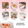 image:imageNeoflam 6Piece Comodo Glass Food Storage Containers with Lids  Airtight Stackable Meal Prep Set  BPAFree Microwave Oven Air Fryer Freezer Safe  Reusable Glass Containers for Home amp Office